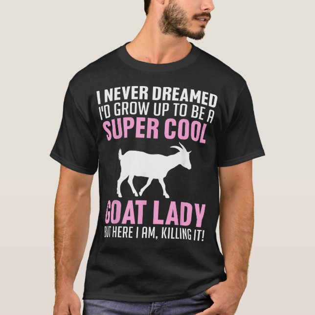 Camiseta Cabras Legais Para Mulheres Meninas Falante de Cab (Frente)