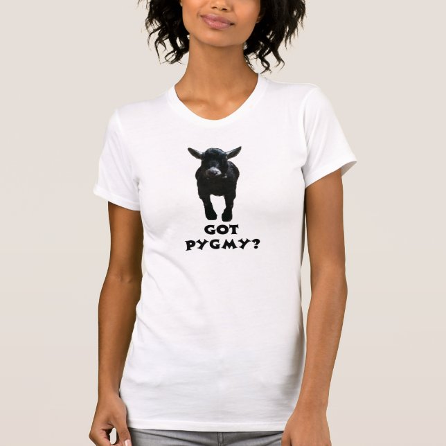 Camiseta Cabras obtidas do pigmeu? (Frente)