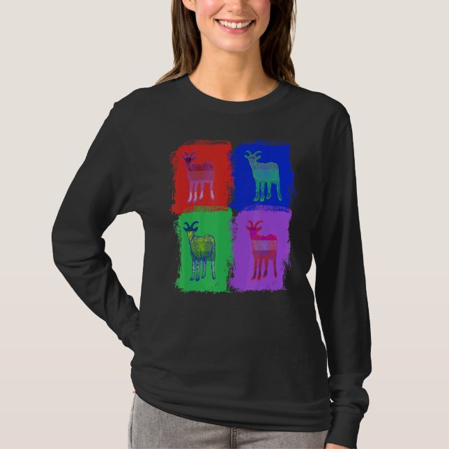 Camiseta cabras Pop (Frente)