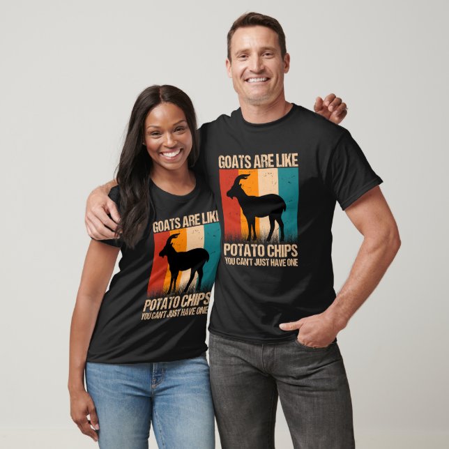 Camiseta cabras São Como Batatas Fritas Você Não Pode Ter S (Unissex)