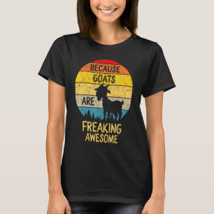 Camiseta Cabras São Fantásticas Meninas de Aniversário Mulh