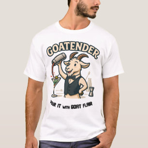Camiseta Cabreiro Engraçado Barman Cabra Design de Piada