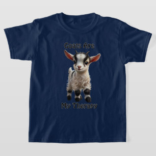 Camiseta Cabrito com Pelagem Fofa e Expressão Brilhante