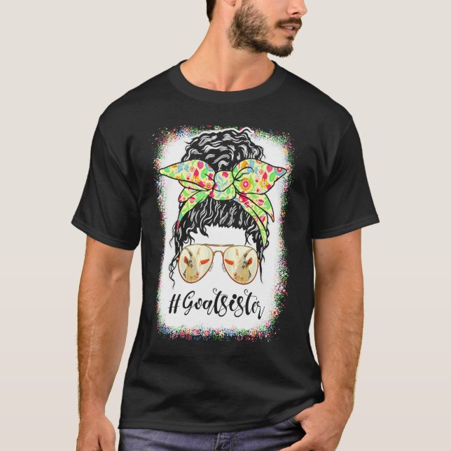 Camiseta Cabrito Irmã Coque Desgrenhado Vida Cabelo Óculos  (Frente)