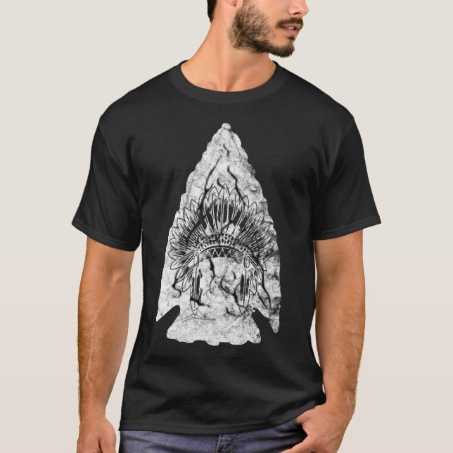 Camiseta Caça à Arrowhad Hunter Nativo Americano (Frente)