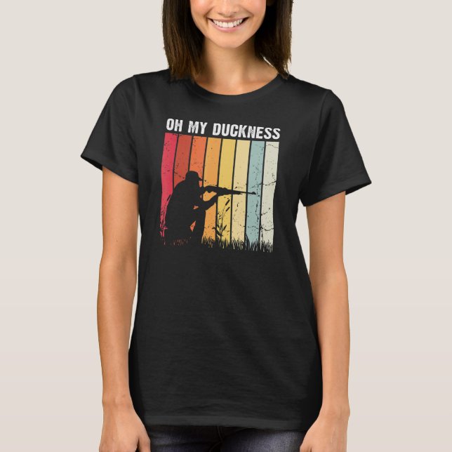 Camiseta Caça A Aves Aquáticas Para Um Pato Voador (Frente)