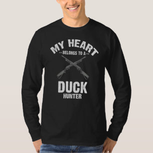 Camiseta Caça A Aves Aquáticas Para Um Pato Voador