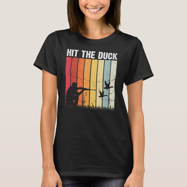 Camiseta Caça A Aves Aquáticas Para Um Pato Voador (Frente)