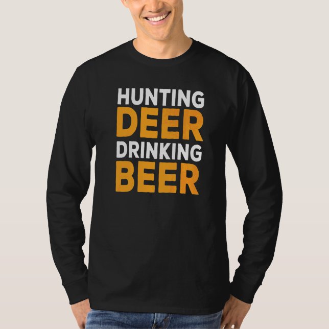 Camiseta Caça a Cerveja Bebendo (Frente)