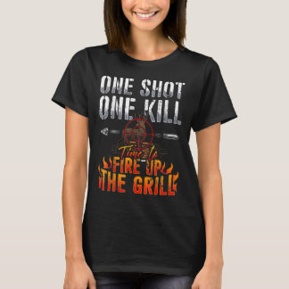 Camiseta Caça a cervejeiros com um Matar picado