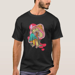 Camiseta Caça a Cogumelos Fofos Caçador de Morel Veganos