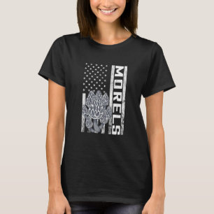 Camiseta Caça a Cogumelos Forrageamento Morels Caçador Amér