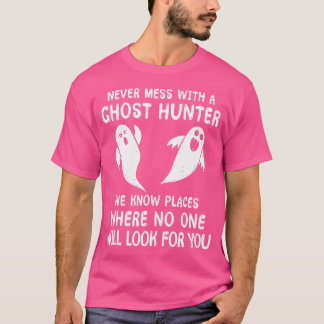 Camiseta Caça a Fantasmas Engraçada Nunca Brinque com um Ca
