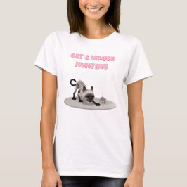 Camiseta Caça a Gatos e Ratos. Gato e rato de animação