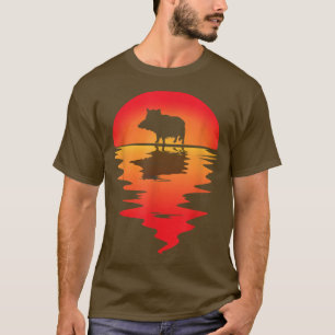 Camiseta Caça a javalis selvagens Caça a Caça a Boa Selvage