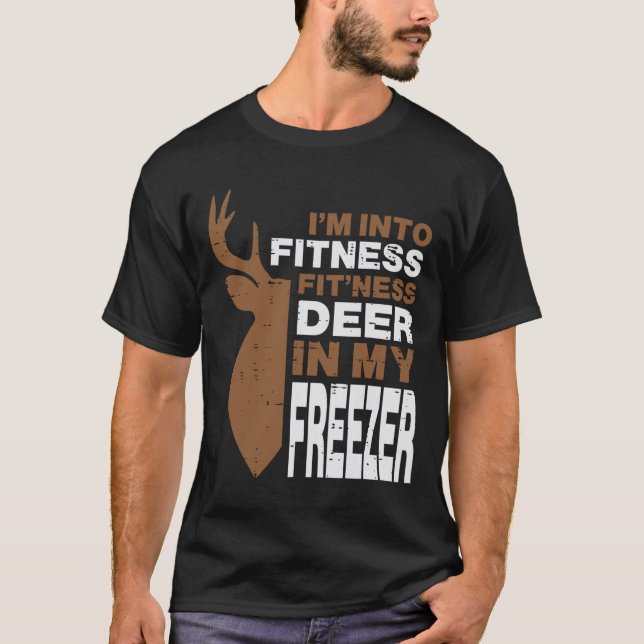 Camiseta Caça À Malhação Em Freezer Funny Hunter Men W (Frente)