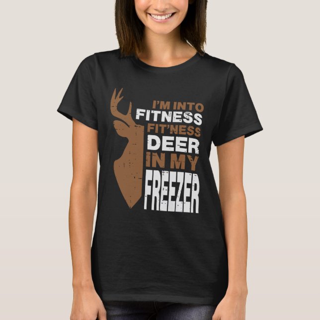 Camiseta Caça À Malhação Em Freezer Funny Hunter Men W (Frente)