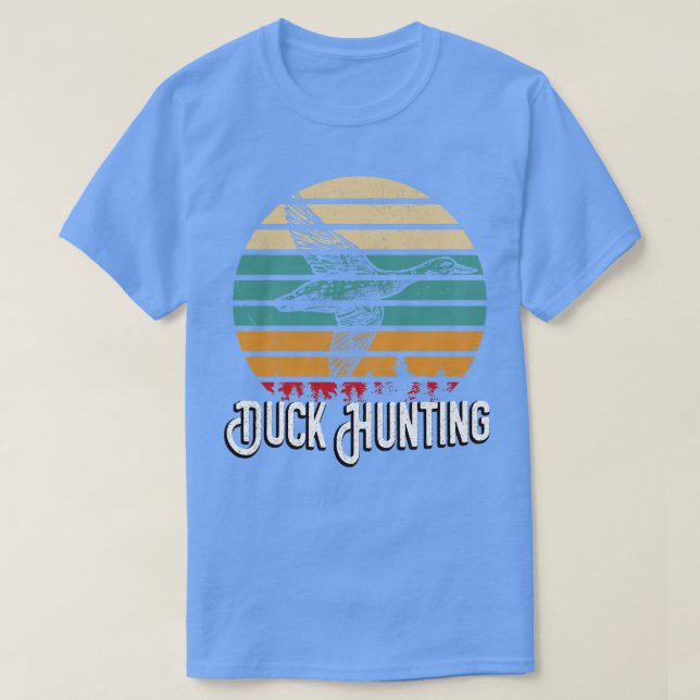 Camiseta Caça a Patos Caçador de Pássaros Retro (Frente do Design)