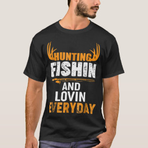 Camiseta Caça À Pesca Ama Todos Os Dias