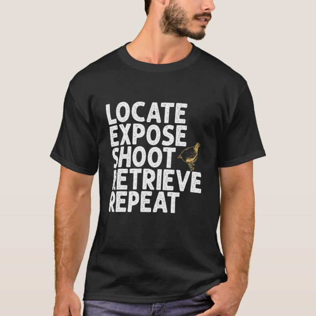 Camiseta Caça à Quail Bird (Frente)