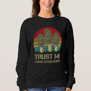 Camiseta Caça Antiga de Cogumelo Morel Forrageando Caçadore