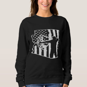Camiseta Caça ao Arco legal da Arizona de Bandeira American