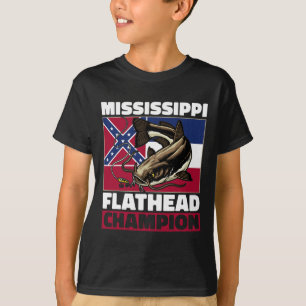 Camiseta Caça ao Bagre de Cabeça Chata Pai Pescador de Bagr
