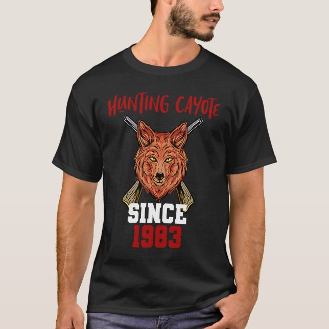 Camiseta Caça ao cayote desde 1983 (Frente)