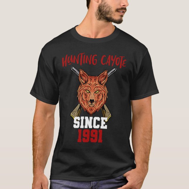 Camiseta Caça ao cayote desde 1991 (Frente)