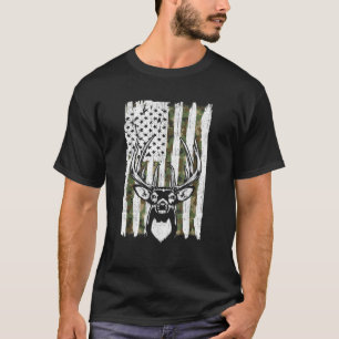 Camiseta Caça ao cervo macho de cauda branca Camuflagem ame