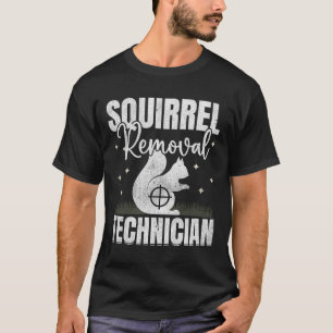 Camiseta Caça ao Esquilo do Técnico de Remoção do Esquilo