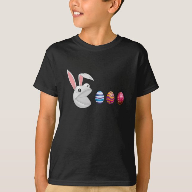 Camiseta Caça ao Ovo Coelho de Páscoa (Frente)