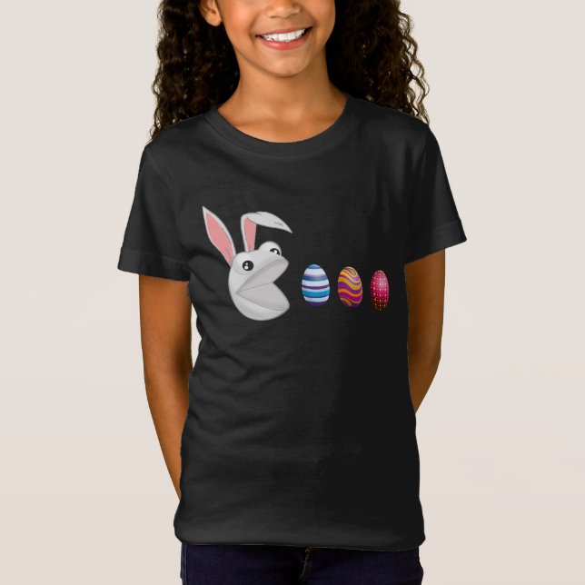 Camiseta Caça ao Ovo Coelho de Páscoa (Frente)