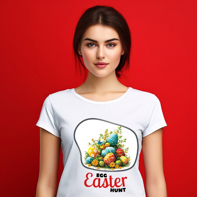 Camiseta Caça ao Ovo de Páscoa - Amor (Criador carregado)