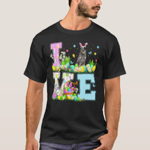 Camiseta Caça ao Ovo de Páscoa Amor Australian Cattle Dog L