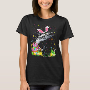 Camiseta Caça ao Ovo de Páscoa Coelho Barracuda Peixe Barra