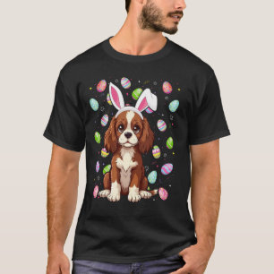 Camiseta Caça ao Ovo de Páscoa do Cão Maltipoo Orelha de Co