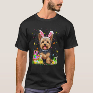 Camiseta Caça ao Ovo de Páscoa do Cão Yorkshire Terrier Ore