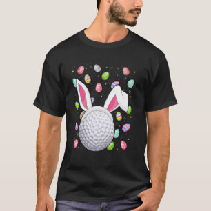 Camiseta Caça ao Ovo de Páscoa do Jogador de Golfe Bunny Ea