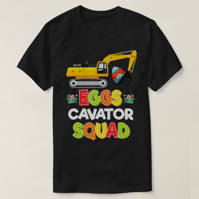 Camiseta Caça ao Ovo de Páscoa para Crianças Ovos Engraçado (Frente do Design)