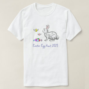 Camiseta Caça ao Ovo do Coelho da Páscoa