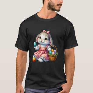 Camiseta Caça ao Ovo do Coelho da Páscoa Domingo de Primave