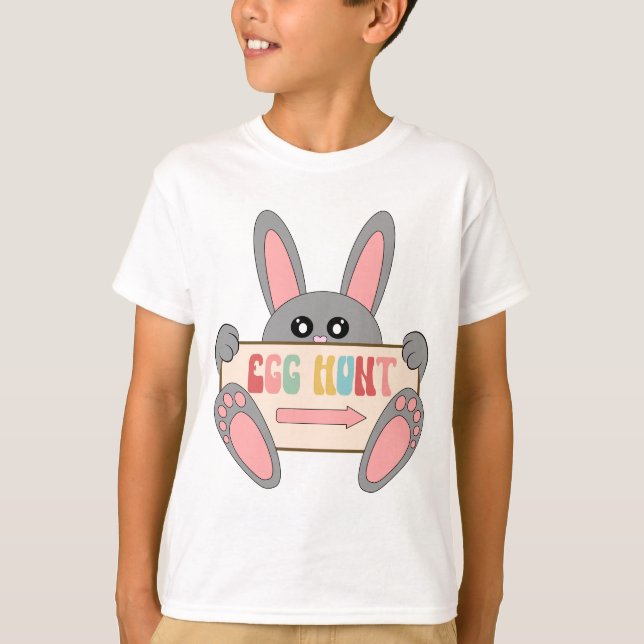 Camiseta Caça ao Ovo - Páscoa (Frente)