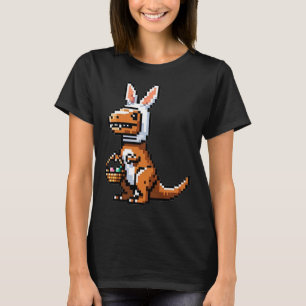 Camiseta Caça ao Ovo Pixeled Juric Surpresa Dino Coelho de 