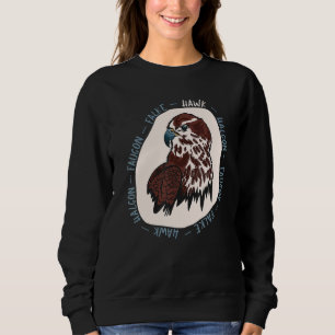 Camiseta Caça Ao Pássaro E Predador Haucon Faucon Falke Haw