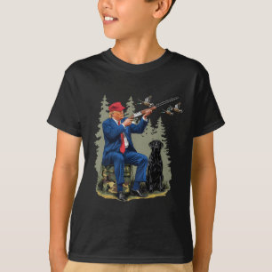 Camiseta Caça ao Pato Trump Donald Trump Camuflagem Old Sch