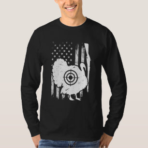 Camiseta Caça ao Peru Bandeira Americana Patriótica Caça ao