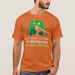 Camiseta Caça ao Pheasant Pássaro - A arte da natureza tem