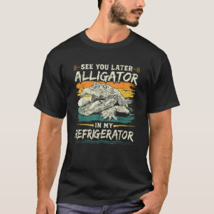 Camiseta Caça ao Retro Gator Vejo Você Mais Tarde Caçador D