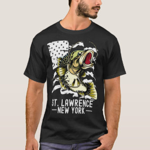 Camiseta Caça ao Robalo Esportes de Pesca Pescador St Lawre